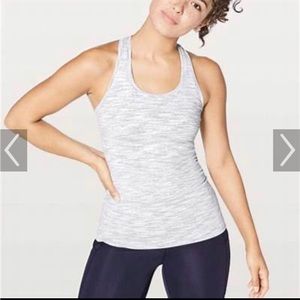 Lululemon gray marl racerback tank size 6